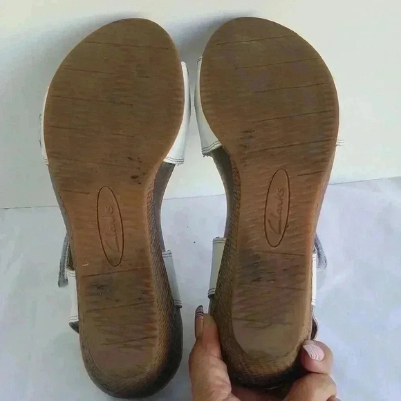 Clarks collection soft cushion strappy wedge sandal 9 - Picture 7 of 10